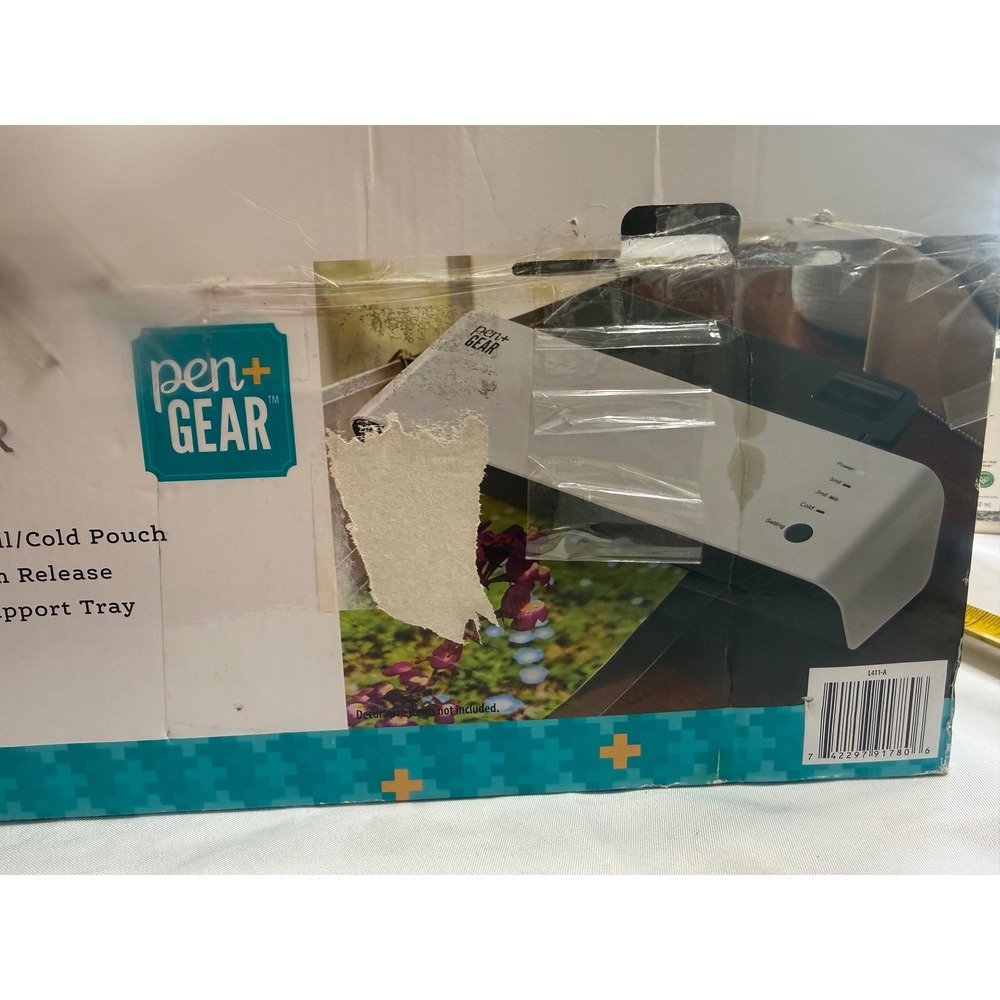 Used 2 of Pen+Gear Letter S Thermal Laminator White L411-A Hot Cold Jam Release - Picture 3 of 11